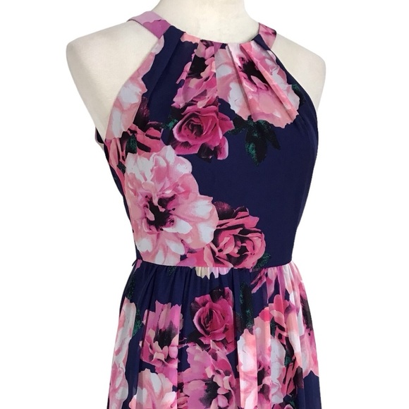 INC International Concepts Floral Halter Maxi Dress Size 0 NEW - Picture 6 of 8